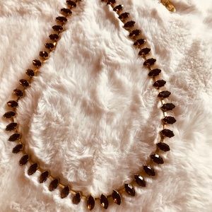 Gold and amber necklace